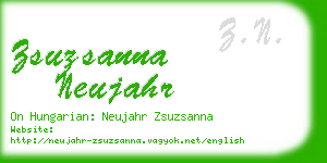 zsuzsanna neujahr business card